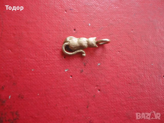 Позлатен сребърен медальон висулка коте , снимка 8 - Колиета, медальони, синджири - 40697625