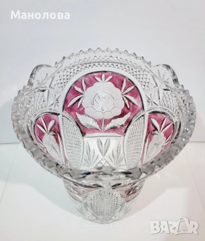 Ваза от оловен кристал "Anna Hütte", снимка 6 - Други ценни предмети - 53068700