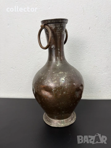 Ръчно кован меден съд / саксия. №7799, снимка 6 - Антикварни и старинни предмети - 53015769