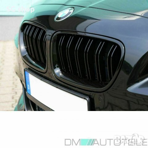Черни двойни бъбреци пиано лак БМВ BMW 5-та серия F10 F11 2010 - 2016, снимка 3 - Аксесоари и консумативи - 35126715
