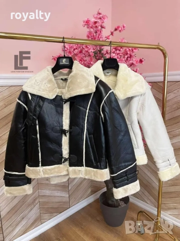 Кожено Яке LFS Sweet Winter Black 9910, снимка 2 - Якета - 52837946