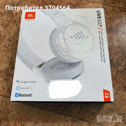 Безжични слушалки JBL LIVE 400BT White, снимка 1 - Bluetooth слушалки - 40815946