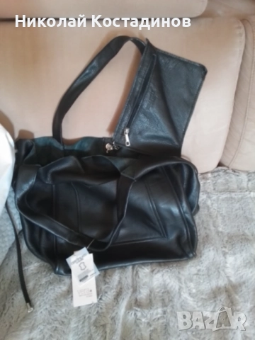 Голяма чанта от естествена кожа - VERA, снимка 6 - Чанти - 52902257