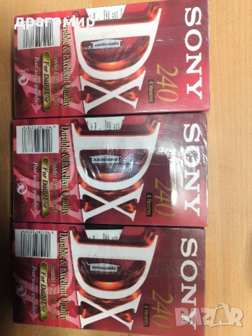 SONY 240 VHS cassete , снимка 2 - Камери - 52438325