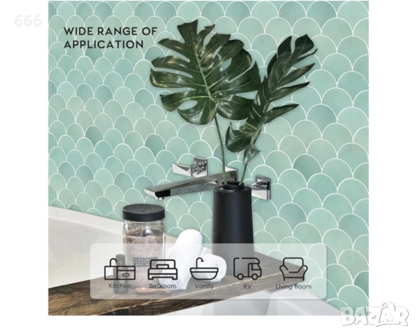 Самозалепваща се стенна плочка (10 листа), снимка 5 - Други - 52903708