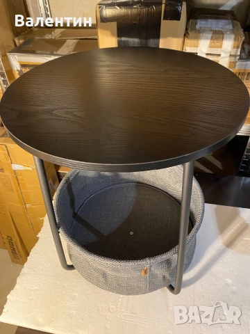 Кръгла помощна масичка VASAGLE, снимка 5 - Маси - 52480848