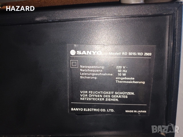 3 БРОЯ SANYO RD-5015,RD-5015 mark 2,RD 2503, снимка 4 - Декове - 53481187