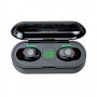 Слушалки Блутут тапи Digital One SP00477 F9 с дисплей за зареждане черни безжични блутут, снимка 1