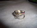 ПРЕКРАСЕН ФЕШЪН АРТ НЕЖЕН ПРЪСТЕН с БЯЛА ПОЗЛАТА и ИСКРЯЩИ ПЪСТРОЦВЕТНИ КАМЪНИ КРИСТАЛИ 17530, снимка 11