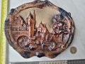 Стенен панел,глинено пано, изглед град,барелеф, снимка 6