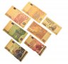 Златни Евро банкноти , Комплект 7 бр. 5,10,20,50,100,200 и 500 Евро , Euro
