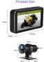 VSYSTO WiFi мотоциклетна камера, водоустойчив 4,5-инчов екран GPS HD 1080P WDR 170° широкоъгълни, снимка 5
