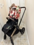  Бебешка количка Cybex Platinum E Priam 4 Rose Gold Spring Blossom Light, снимка 2