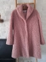 Дамско палто в цвят пепел от рози, снимка 1