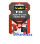 Двойнолепящо тиксо 3M Scotch FIX 19мм х 1.5м до 10кг силно, снимка 1