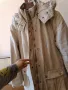 Бежово платово яке размер 42, снимка 2
