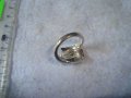 СРЕБРИСТ СКЪПОЦЕНЕН МОДЕН ПРЪСТЕН от БЛАГОРОДНА СТОМАНА с ФАСЕТИРАНИ КРИСТАЛИ 29453, снимка 3