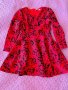 Официална червена рокля за момиче 8-10 г