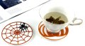 паяжина мрежа с паяк кръгъл силиконов молд форма фондан смола подложка чаши чаша декор шоколад, снимка 3