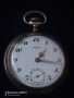 Стар работещ сребърен джобен часовник., снимка 2