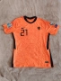 Мъжка футболна тениска NETHERLANDS,F. DE JONG,21,NIKE. , снимка 2