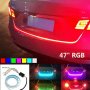 Многоцветна RGB Стоп LED Automat, светеща сигнална лента за багажник на кола, светодиодна цветомузик, снимка 10