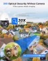 Безжична охранителна камера Hiseeu 30X оптично увеличение 3MP PTZ 250 фута HD цветно нощно ви, снимка 2