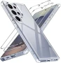 Нов Прозрачен кейс Samsung S25 Ultra 5G + 2 стъкла против удари Защита Самсунг, снимка 1