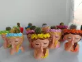 Малки кашпи с цвете , снимка 2