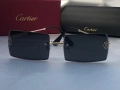 Cartier Мъжки слънчеви очила правоъгълни 3 цвята черни кафяви сини, снимка 14
