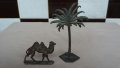 Оловни фигури, палма и камила, снимка 2