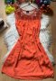 Оранжева рокля VILA, снимка 1 - Рокли - 36757655