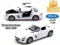 Mercedes-Benz SLS AMG бял мащабен модел 1:24 Welly