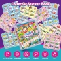 Нов детски DIY комплект гривни и колиета със стикери 350 броя + 12 висулки, снимка 6