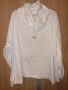Макси бяла памучна блуза, снимка 1 - Блузи с дълъг ръкав и пуловери - 43365277