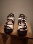 Нови сандали на платформа 38 номер черно бели, снимка 3