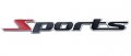 Алуминиева емблема за кола ”Sports” - 135 мм. / 13 мм., снимка 3