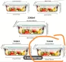 Комплект контейнери за храна от стъкло без BPA, подходящи за микровълнова и съдомиялна, снимка 4