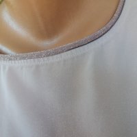 УНИКАЛНО КРАСИВА блуза в перлен пепел от рози цвят, снимка 3 - Тениски - 37432655