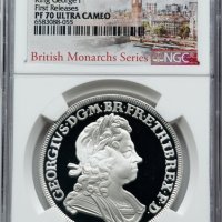 2022 George I - 1oz £2 - NGC PF70 First Releases -Възпоменателна Сребърна Монета - Great Britain, снимка 1 - Нумизматика и бонистика - 43821885