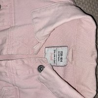 Розово дънково яке 12-14 г, снимка 2 - Детски якета и елеци - 43218065