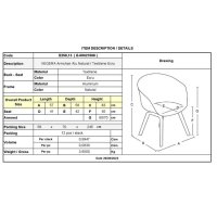 Стол трапезен Vegera, снимка 9 - Столове - 44057671