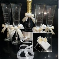 Гравирани сватбени чаши , снимка 5 - Декорация - 29399170