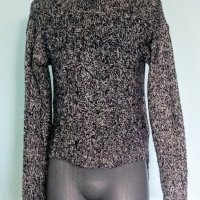 Памучен меланжен пуловер тип туника с поло яка "Vero Moda" ®, снимка 2 - Блузи с дълъг ръкав и пуловери - 26696634