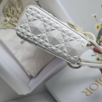 Mini Lady Dior Bag Diamond Motif, снимка 8 - Чанти - 40568064