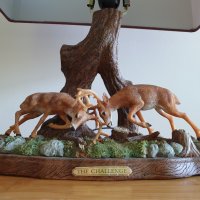 Арт лампа настолна лампа Al agnew Deer Art, снимка 6 - Настолни лампи - 27700092