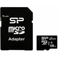 Карта памет Silicon Power Elite, 128GB, Micro SD + SD Adapter - SP128GBSTXBU1V10SP, снимка 4 - Карти памет - 43355505