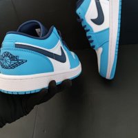 Nike Air Jordan 1 Low unc сини обувки маратонки размер 43 номер 42 налични маратонки нови ниски, снимка 6 - Маратонки - 39190651