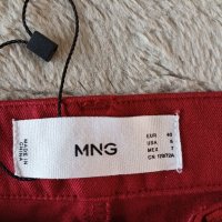 Червен панталон  марков МGО, снимка 4 - Панталони - 43596573