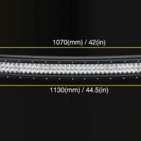 ОТ 90 ДО 110 СМ Супер мощен 7D LED BAR, 105 см, 594W, извит 12v/24v, снимка 2 - Аксесоари и консумативи - 38317199